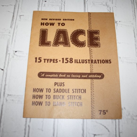 1947 Vintage How to Lace Manual with Illustrations (b.J) - Picture 1 of 6